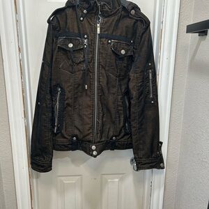 Men's Brown Military Field Jacket
